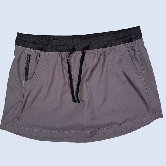 The North Face Class V Skirt Skort Grey Black Size X-Large - Golf / Tennis - Picture 1 of 6